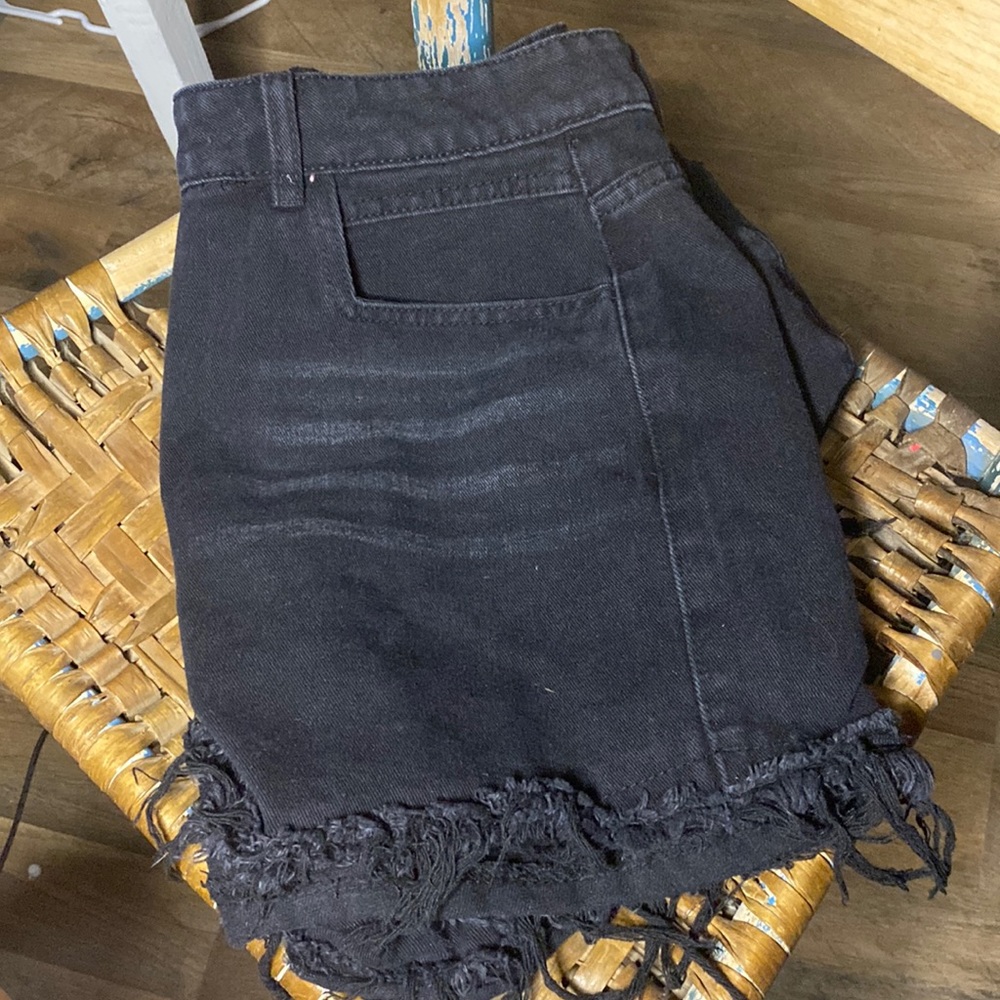 SHEIN Womens Black Jean Shorts